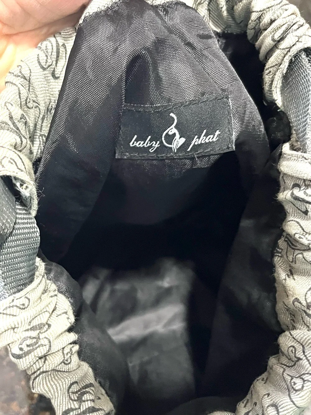 Vintage Baby Phat Monogram Drawstring Backpack